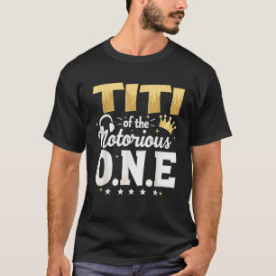 Camiseta Tia primeiro aniversario Da Coroa Titi De Um Notor