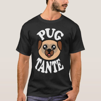 Camiseta Tia Pug Fofa