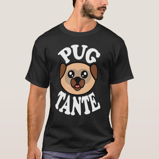 Camiseta Tia Pug Fofa (Frente)