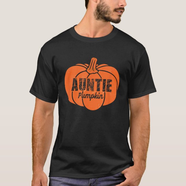 Camiseta Tia Pumpkin Matando Família no Dia das Bruxas Graç (Frente)