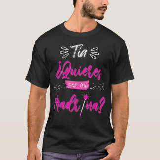 Camiseta Tia Quieres ser mi Madrina Padrinos Regalos y peti