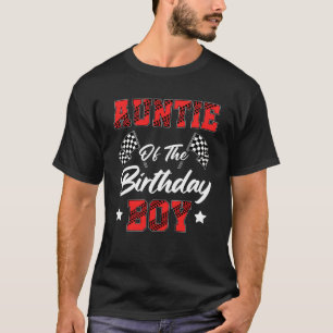 Camiseta Tia Race Car Da Família Birthday Boy Racing
