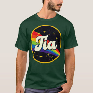 Camiseta Tia Rainbow No Space Vintage Style
