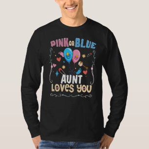 Camiseta Tia Rosa ou Azul ama a melhor tia do mundo