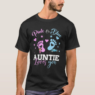 Camiseta Tia Rosa Ou Azul Ama Sua Revelação De Gênero