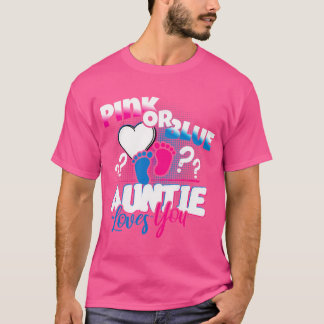 Camiseta Tia Rosa Ou Azul Ama Sua Revelação De Gênero
