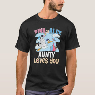 Camiseta Tia Rosa ou Azul ama você, a melhor tia do mundo