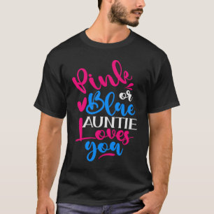 Camiseta Tia Rosa ou Azul ama Você Ressonância de Gênero