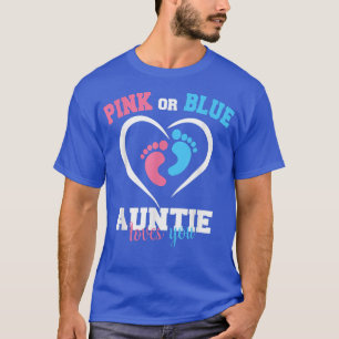 Camiseta Tia Rosa Ou Azul Te Ama Sexo Bebê Reveal P