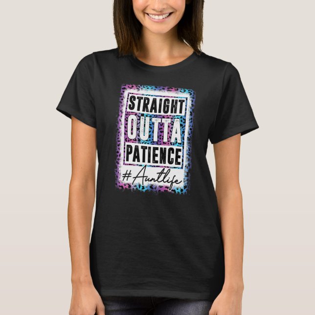 Camiseta Tia Sassy Leopard Bem Saindo Da Paciência Vida (Frente)