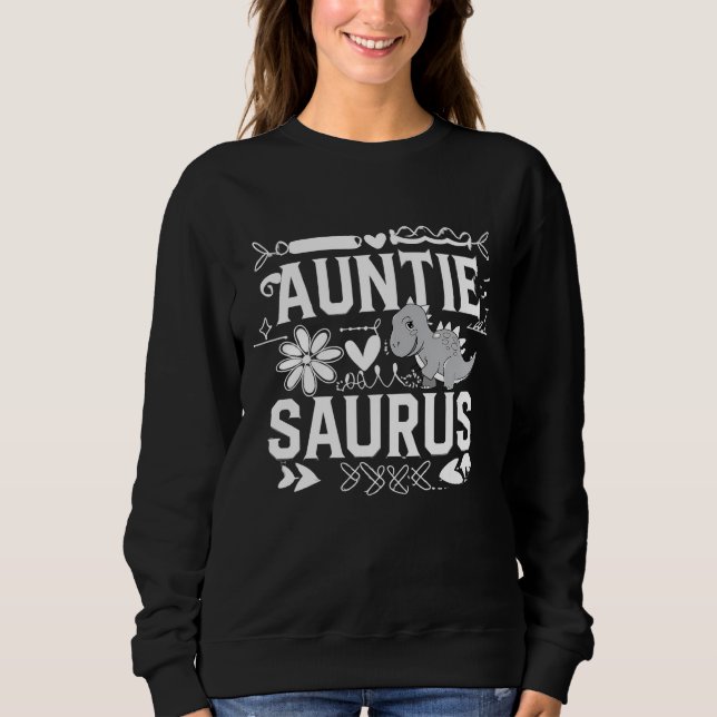 Camiseta Tia Saurus Dinossauro Divertido (Frente)