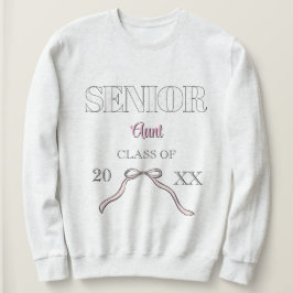 Camiseta Tia Sênior Coquete Graduada Laço Rosa Personalizad