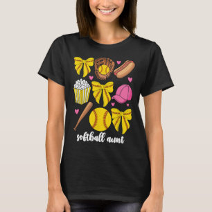 Camiseta Tia Softll Para Mulheres Softll Coquette Laço Sobr