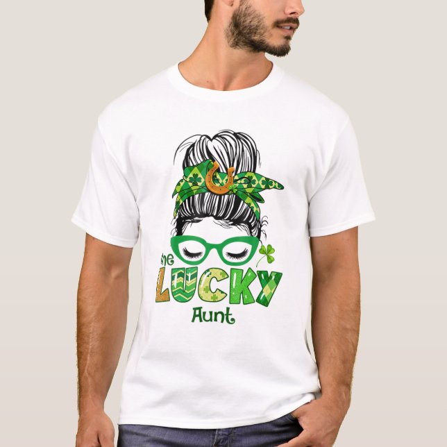Camiseta Tia Sortuda Pão Desgrenhado St (Frente)