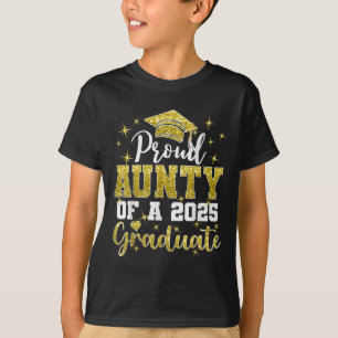 Camiseta Tia Super Orgulhosa da Turma de Graduados de 2025 