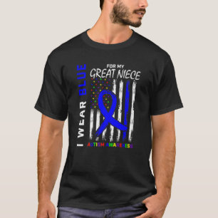 Camiseta Tia Tio Azul Para O Meu Excelente Niece Awarenes A