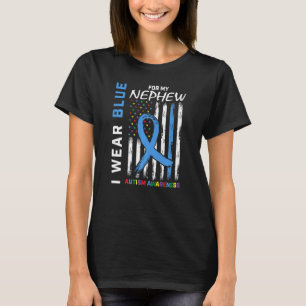 Camiseta Tia Tio Eu Uso Azul Pelo Meu Sobrinho Conscientiza