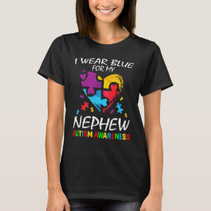 Camiseta Tia Tio Eu Visto Azul Para O Meu Sobrinho Awaren