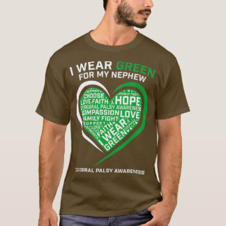 Camiseta Tia Tio Verde Fita Presente Sobrinho Cerebral