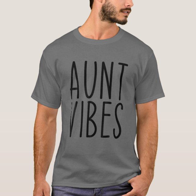 Camiseta Tia Vibes Auntie Anithday (Frente)