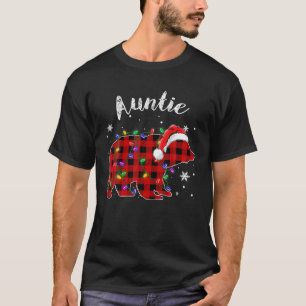 Camiseta Tia Xadrez Vermelha Urso Buffalo Correspondente Fa