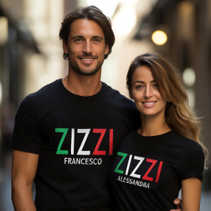 Camiseta Tia Zizzi Tia Tio Italiano Afetação Siciliana