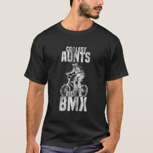 Camiseta Tias Mais Legais Andam de BMX Esqueleto Dirige BMX