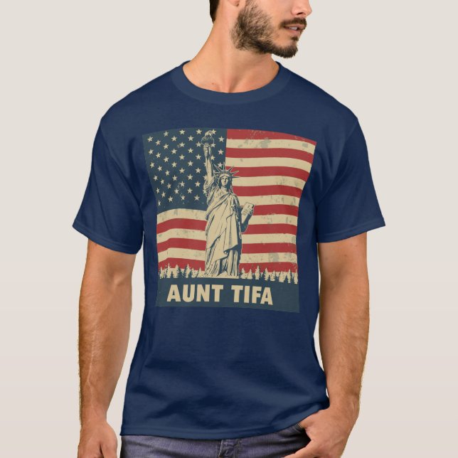 Camiseta TiaTifa clássico vintage (Frente)