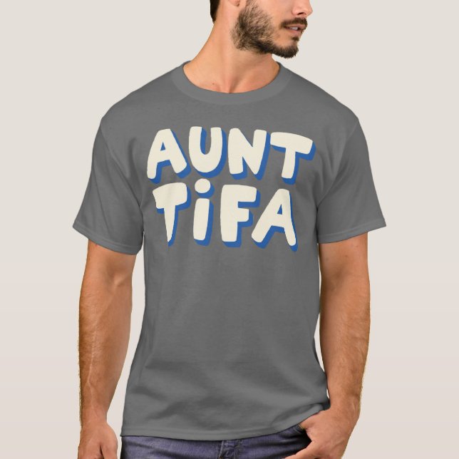 Camiseta TiaTifa criativo retrô (Frente)