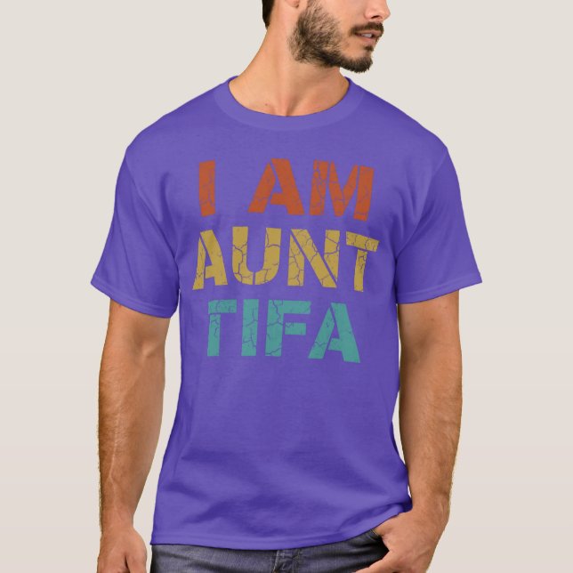 Camiseta TiaTifa estilo engraçado retrô (Frente)