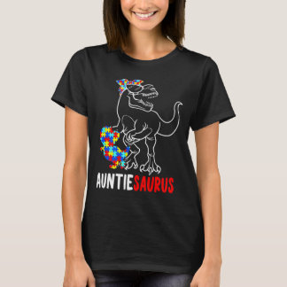 Camiseta Tiaurus T Rex Dinossauro Autismo Conscientização T