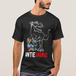 Camiseta Tiaurus T Rex Dinossauro Autismo Conscientização T
