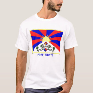 Camiseta tibet-bandeira, TIBET LIVRE!