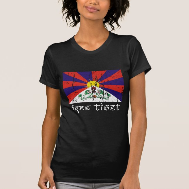 Camiseta Tibet livre (Frente)