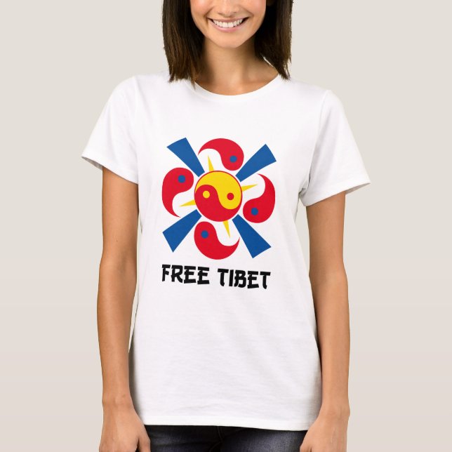 Camiseta tibet livre (Frente)
