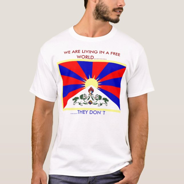 Camiseta Tibet livre (Frente)