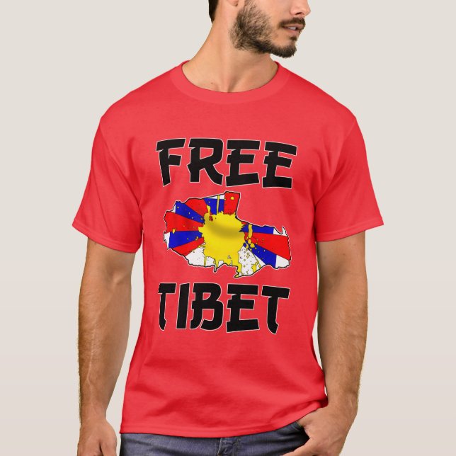 Camiseta tibet livre (Frente)