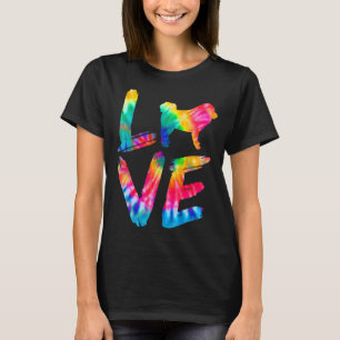 Camiseta Tibetan Mastiff Tie Dye Amor Cachorro Pai