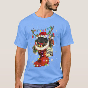 Camiseta Tibetan Mastiff Xmas Boot Christmas Sock Winter