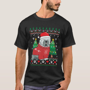 Camiseta Tibetan Terrier Enfeites de natal Ugly Gift Mãe D