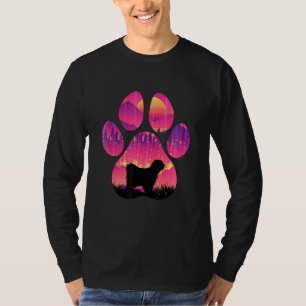 Camiseta Tibetan Terrier Pata Mãe Pai Cachorro Mulheres Hom