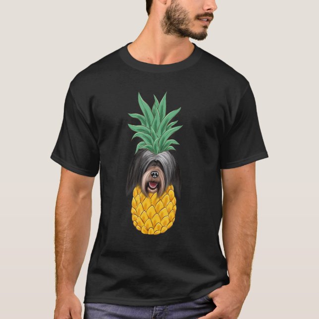Camiseta Tibetan Terrier Pineapple Dog (Frente)