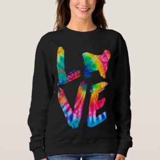 Camiseta Tibetan Terrier Tie Dye Love Dog Mãe Pai