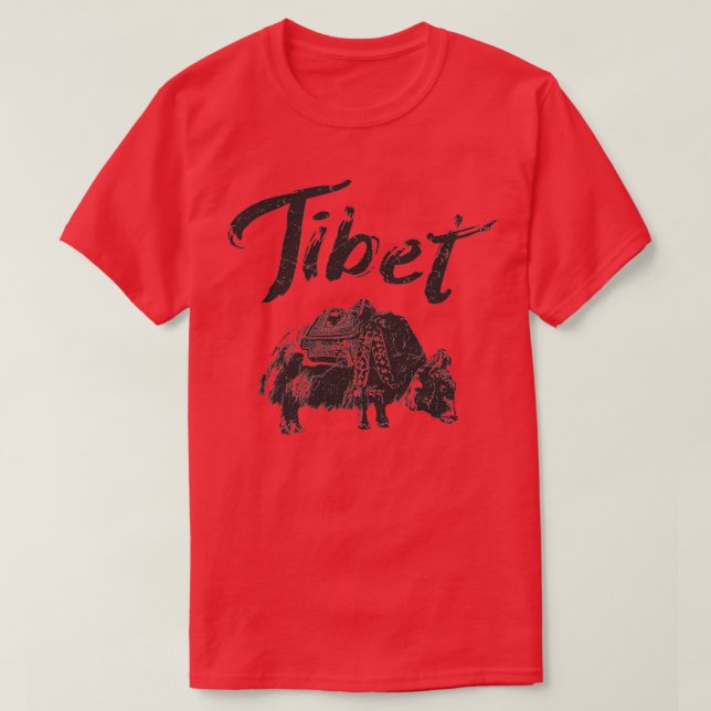 Camiseta Tibetano do Tibete (Frente do Design)