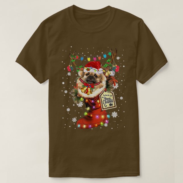 Camiseta Tibetano - Espanhol de Natal Boot Sn (Frente do Design)