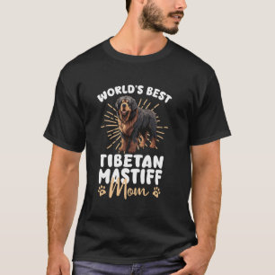 Camiseta Tibetano Mastiff Dog Groovy World's Best Mastiff M