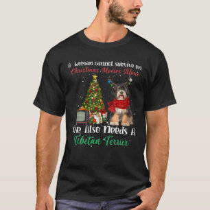 Camiseta Tibetano Terrier Reindeer Ornamento de Árvore de