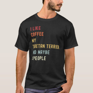 Camiseta Tibetano - Terrier Retro Dog E Café