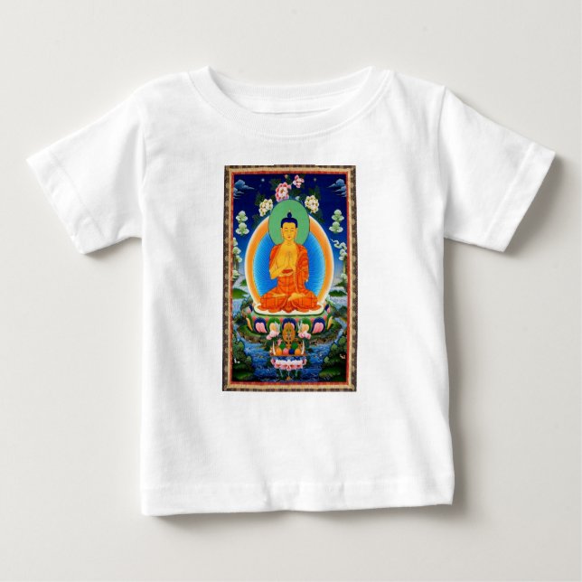 Camiseta Tibetano Thangka Prabhutaratna Buddha (Frente)