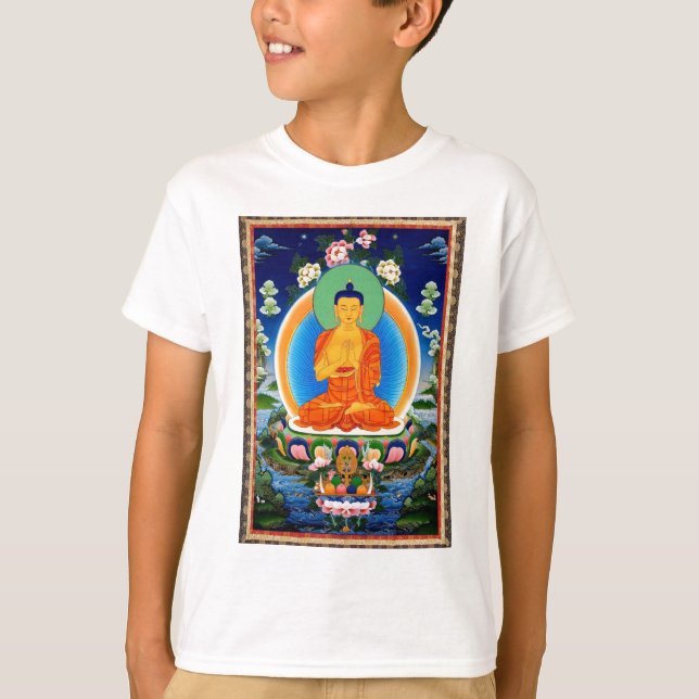 Camiseta Tibetano Thangka Prabhutaratna Buddha (Frente)